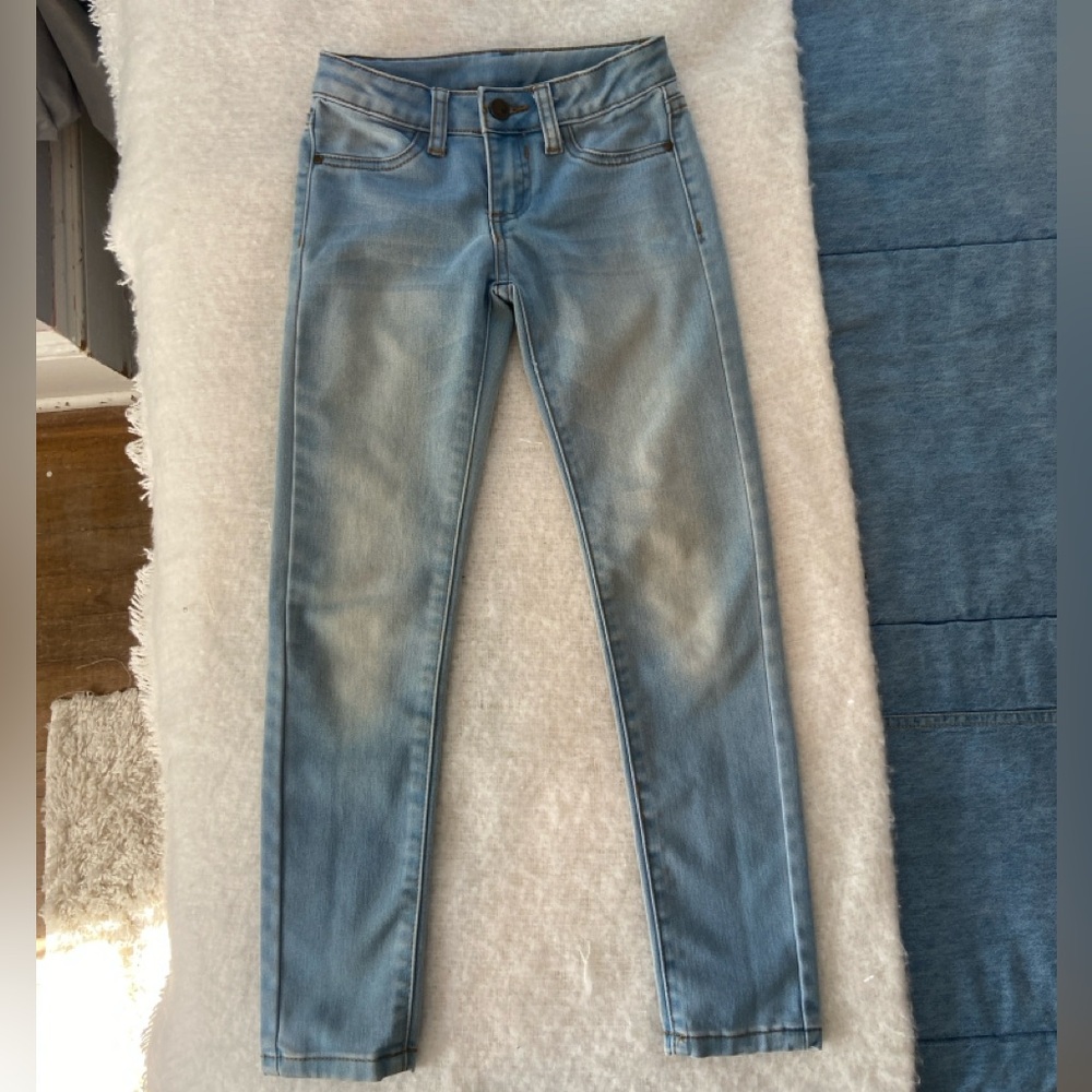 Total Girl skinny‎ jeans size 8 slim, light wash denim, stretchy